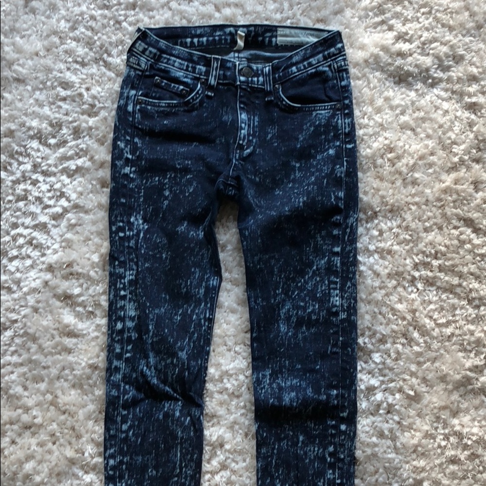 Rag & Bone acid wash skinny jeans